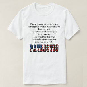 Drie mensen om nooit te vertrouwen: T-Shirt