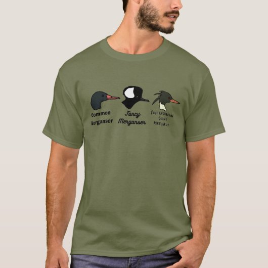 Drie Mergansers - Duck Hunting Mato Patos T-shirt (Voorkant)