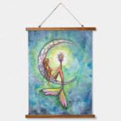 Drie Mermaids Kunstwerk van Molly Harrison Hangend Wandkleed (Voorkant 2)