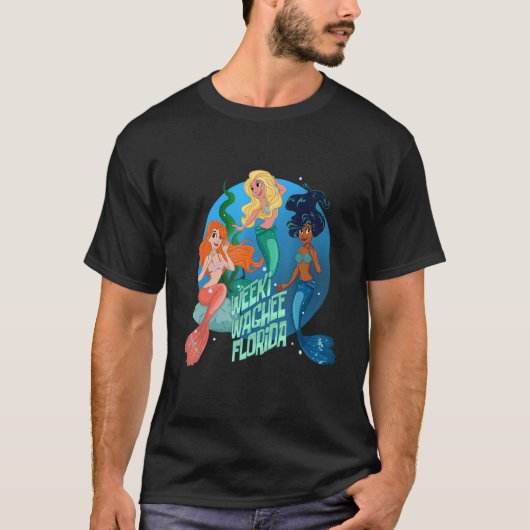 Drie Mermaids van Weeki Wachee Florida Souvenir T-shirt (Voorkant)