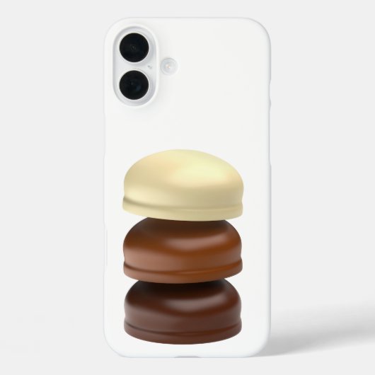 Drie met chocolade omhulde marshmallows Case-Mate iPhone case (Achterkant)