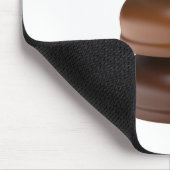 Drie met chocolade omhulde marshmallows muismat (Hoek)