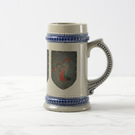 Drie Metal Shield Dragons Bierpul
