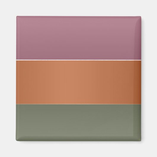 Drie metalen afwerking kleur streep - tekst toevoe magneet (Voorkant)