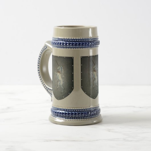 Drie metalen schildpadden Unicorns Bierpul (Voorkant links)