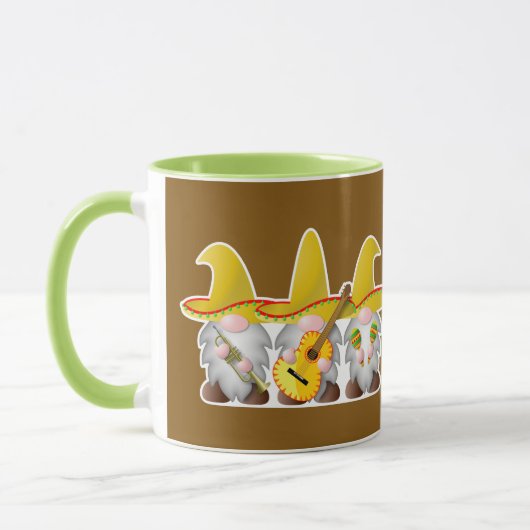 Drie Mexicaanse Mariachi kabouters Mok (Links)