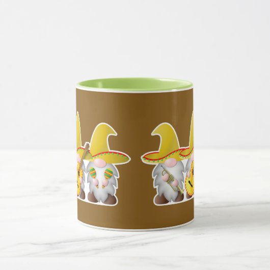 Drie Mexicaanse Mariachi kabouters Mok (Midden)