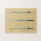 Drie middeleeuwse zwaarden 2016 legpuzzel (Horizontaal)