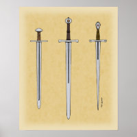 Drie middeleeuwse zwaarden 2016