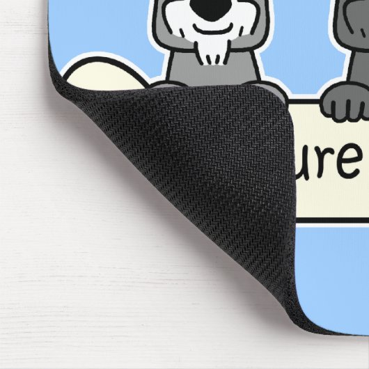 Drie Miniatuur Schnauzers Muismat (Hoek)