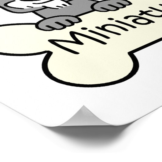 Drie Miniatuur Schnauzers Poster (Hoek)