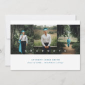 Drie minimalistische foto's elegant aankondiging (Voorkant)