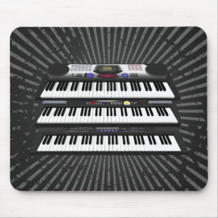 Drie moderne toetsenborden: Synthesizers: Mousepad Muismat