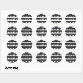 Drie moderne toetsenborden: Synthesizers: Ronde Sticker (Vel)