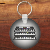 Drie moderne toetsenborden: Synthesizers: Sleutelh Sleutelhanger (Voorkant)