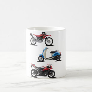 Drie Mokken motorfietsen