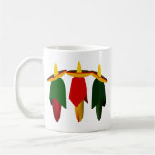 Drie Mokken van de Hete Peppers van Amigo (Links)