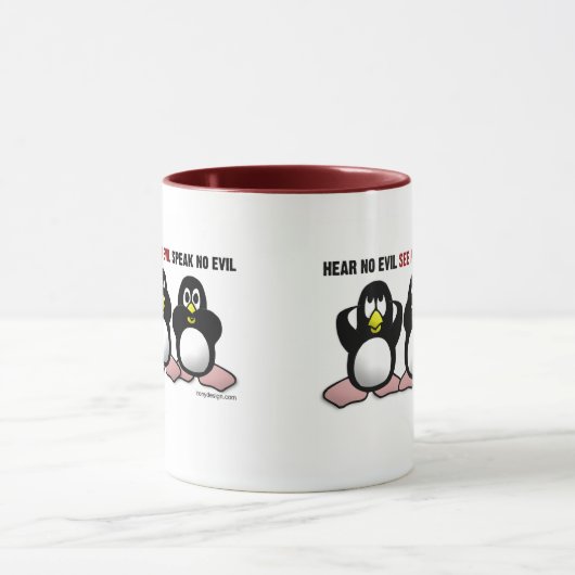 Drie Mokken Wise Penguins (Midden)