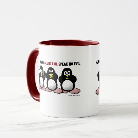 Drie Mokken Wise Penguins (Voorkant links)