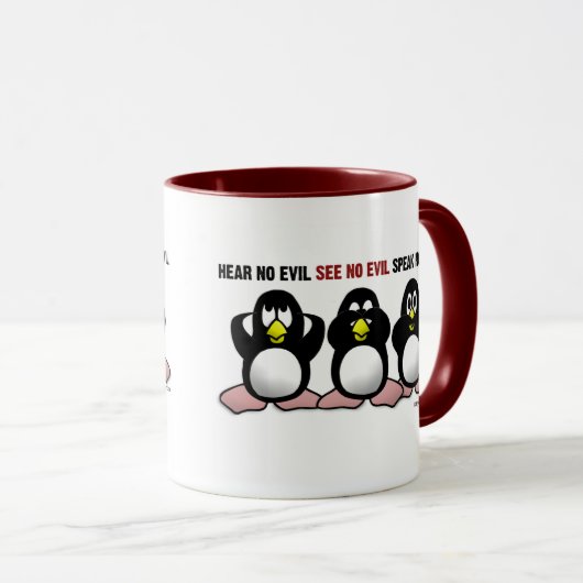 Drie Mokken Wise Penguins (Voorkant rechts)