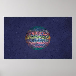 Drie Mons hebben Shadows gegoten op Jupiter Poster