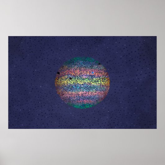 Drie Mons hebben Shadows gegoten op Jupiter Poster (Voorkant)