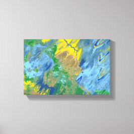 "Drie Monsters" acryl schilderij Canvas Afdruk