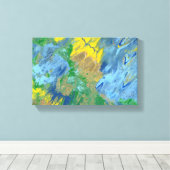 "Drie Monsters" acryl schilderij Canvas Afdruk (Insitu (Houten vloer))