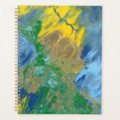 "Drie Monsters" acryl schilderij Planner (Voorkant)