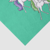 Drie mooie eenhoorns. tissuepapier (Detail)