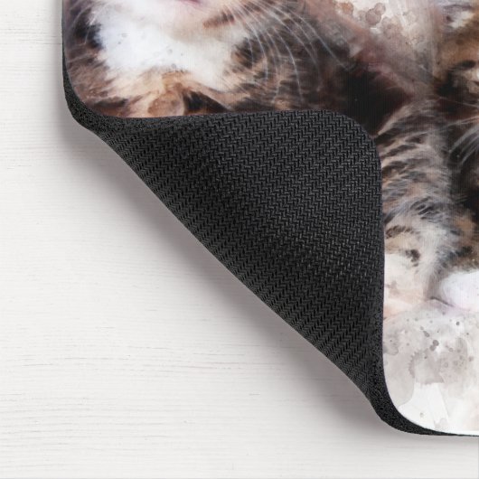 Drie mooie en schattige kittens waterverf muismat (Hoek)