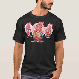 Drie mooie kabouters Valentijnsdag Gnome Grappige T-shirt