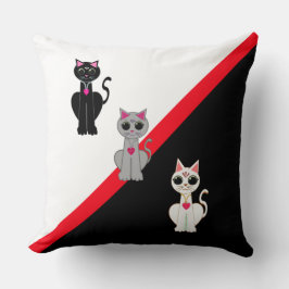 Drie Mooie Katten Kussen