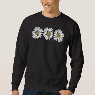 Drie Mooie Madeliefjes Bloem Lente Zomer Trui