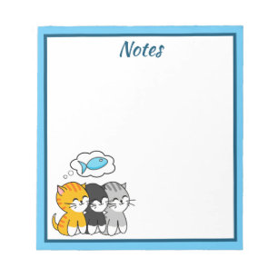 Drie Moppige Kittens Notitieblok