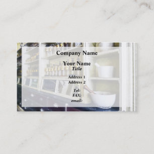 Drie Mortar en Pestles in Pharmacy Visitekaartje