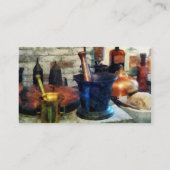 Drie Mortar en Pestles - Platinum Finish Visitekaartje (Achterkant)