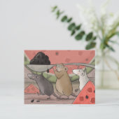 Drie muizen. briefkaart (Staand voorkant)