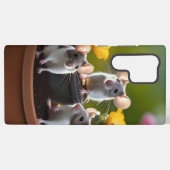 Drie Muizen In Bloempotten, Samsung Galaxy Hoesje (Achterkant horizontaal)