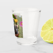 drie muizen in bloempotten, shot glas (Rechts)
