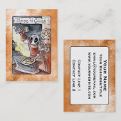 Drie munten van het Visitekaartje van Tarot (Voorkant / Achterkant)