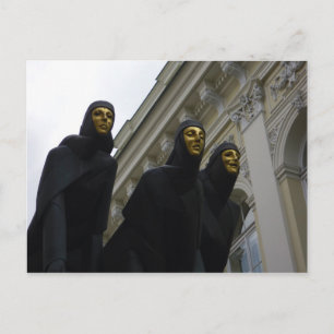 Drie Muses Sculpture Briefkaart