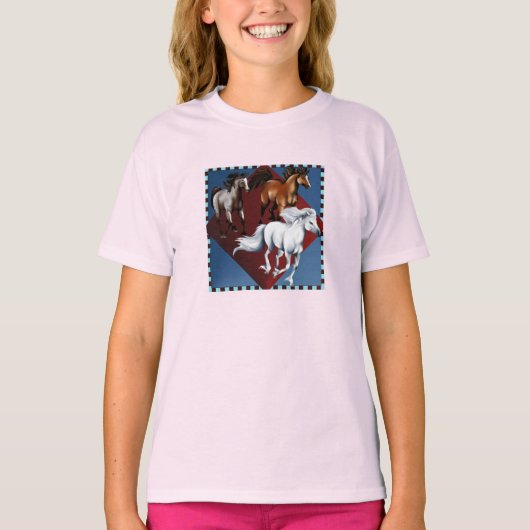 Drie Mustangs T-Shirt (Voorkant)