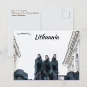 Drie muzen Litouws Nationaal Drama Theater Briefkaart (Voorkant / Achterkant)