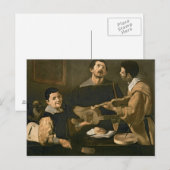Drie muzikanten, 1618 briefkaart (Voorkant / Achterkant)