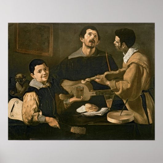 Drie muzikanten, 1618 poster (Voorkant)