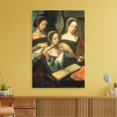 Drie muzikanten canvas afdruk (Insitu (Woonkamer))