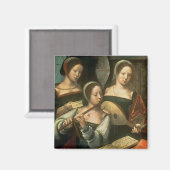 Drie muzikanten magneet (Voorkant / Achterkant)