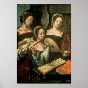 Drie muzikanten poster