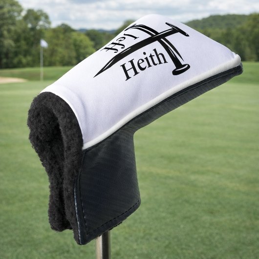 Drie Nagel Kruis Monogrammeerd Golfheadcover